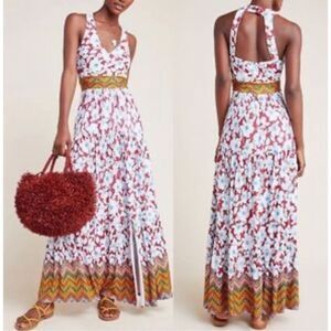 Maeve Anthropologie Auden Maxi Dress Women’s XS Red Floral